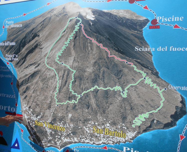 Sopka Stromboli – erupce sopky na vlastní oči - cesta na vrchol - Dovolená v Itálii - Itálie dovolená